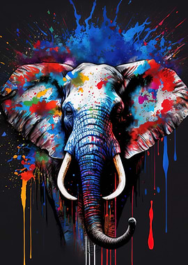 Elephant Colorful