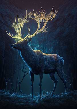 glow elk animal