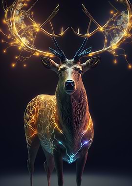 glow elk animal