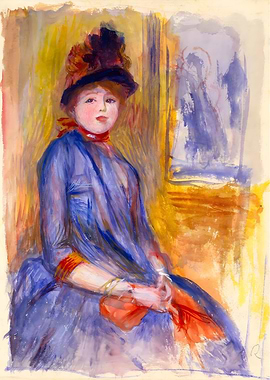 Young Girl in a Blue Dress