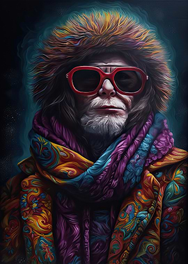 Monkey Wearing Sunglasses