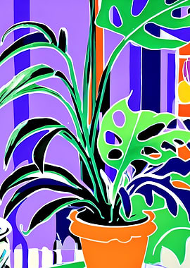 Pop Art Monstera