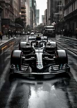 F1 Black Mercedes