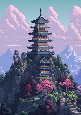 Japan Pixel Art 10