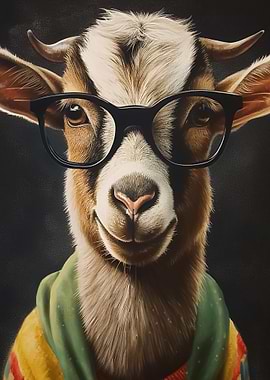Goat with Glasses