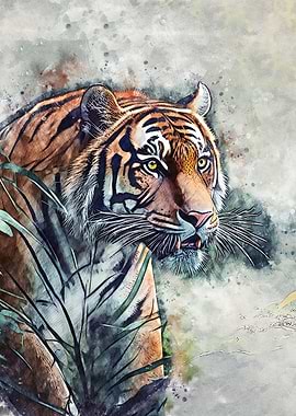Tiger Paint Artwork