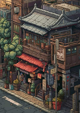 Japan Pixel Art 11