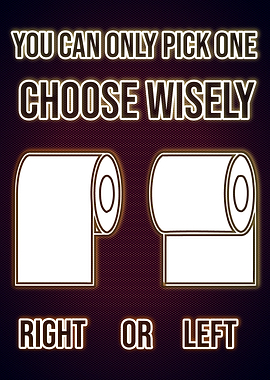 Funny Bathroom Neon Poster