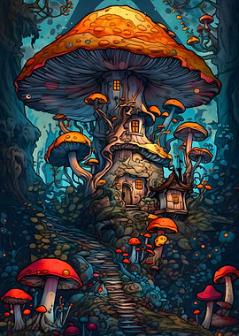 Forest Mushroom House