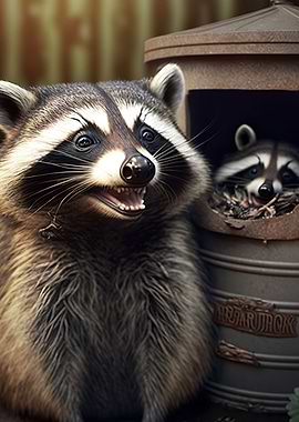 cute raccoon