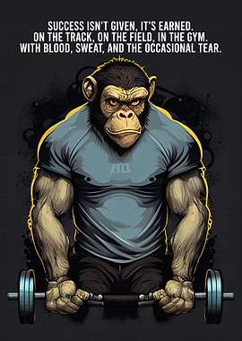 Monkey Fitness Motivation