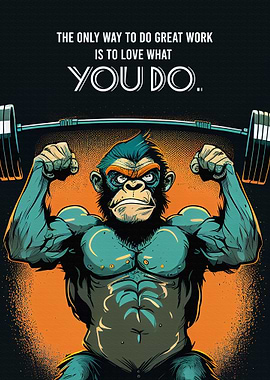 Monkey Fitness Motivation