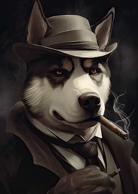 Husky Dog The Gangster