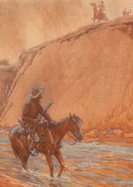 Cowboy Standoff At Canyon