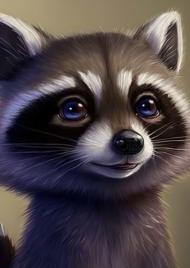 cute raccoon