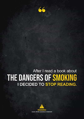 stop smoking or reading