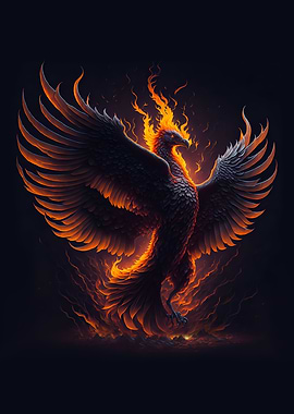 Phoenix born from ashes