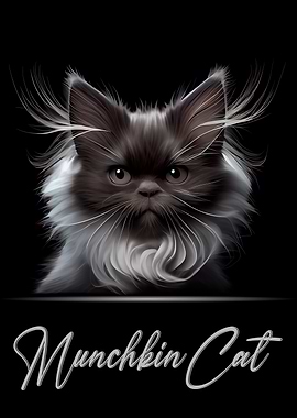 Munchkin Cat Portrait