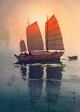Sailing Boat at Morning