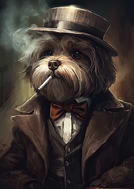 Havanese Dog The Gangster