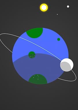 Planet Space Digital Art