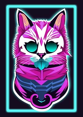 Neon of cat