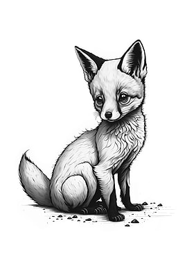 Cute Baby Fox