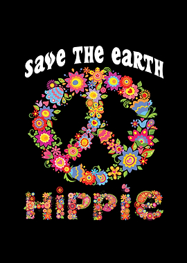 Safe the Earth Hippie for