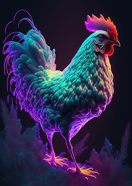 chicken colorful