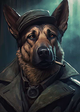 German Shepherd Gangster