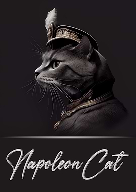 Napoleon Cat Portrait