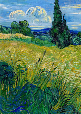 Green Wheat Field Van Gogh