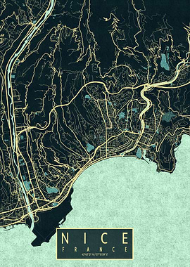 Nice City Map Summer