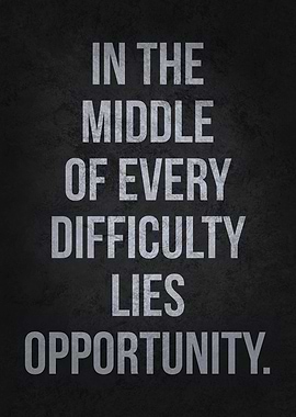 Difficulty vs Opportunity