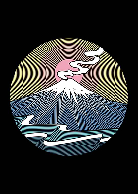 Mountain Sunset Geometry