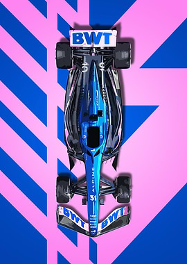 F1 Alpine car