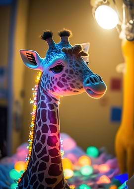 neon giraffe