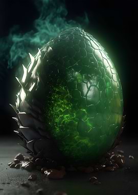 Acid Dragon Egg Poster