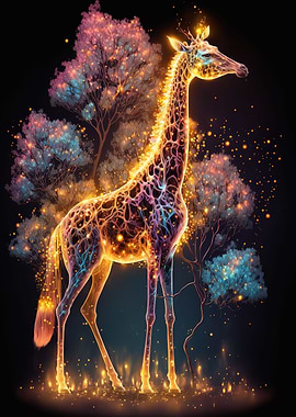 neon giraffe