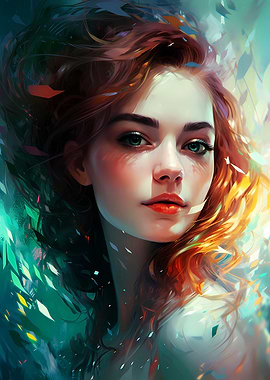 Redhead Beauty Woman Model