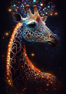 neon giraffe