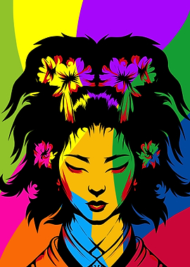 japan queen popart