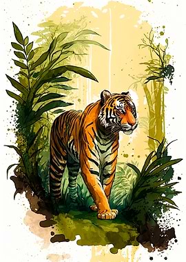 Wild Jungle Tiger
