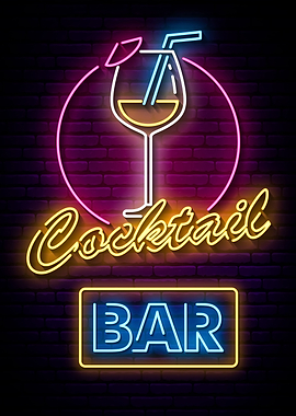 Cocktail Bar Neon