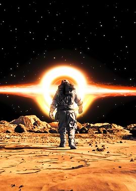 Astronaut on the mars