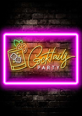 Cocktail Party Neon