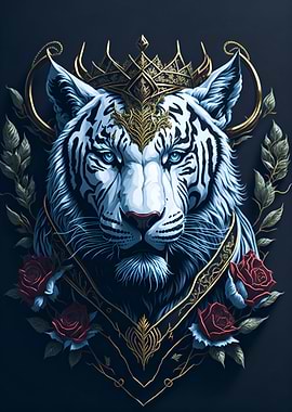 White Tiger Portrait