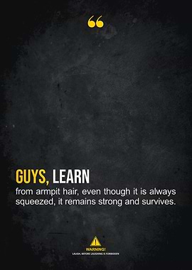 learn from armpit hair