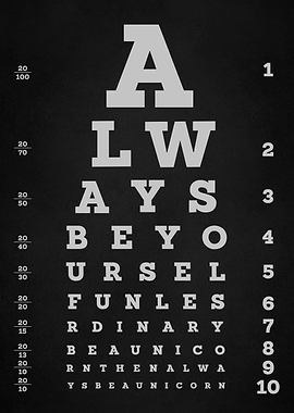 eyes chart diagram