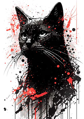 Bombay Cat Painting